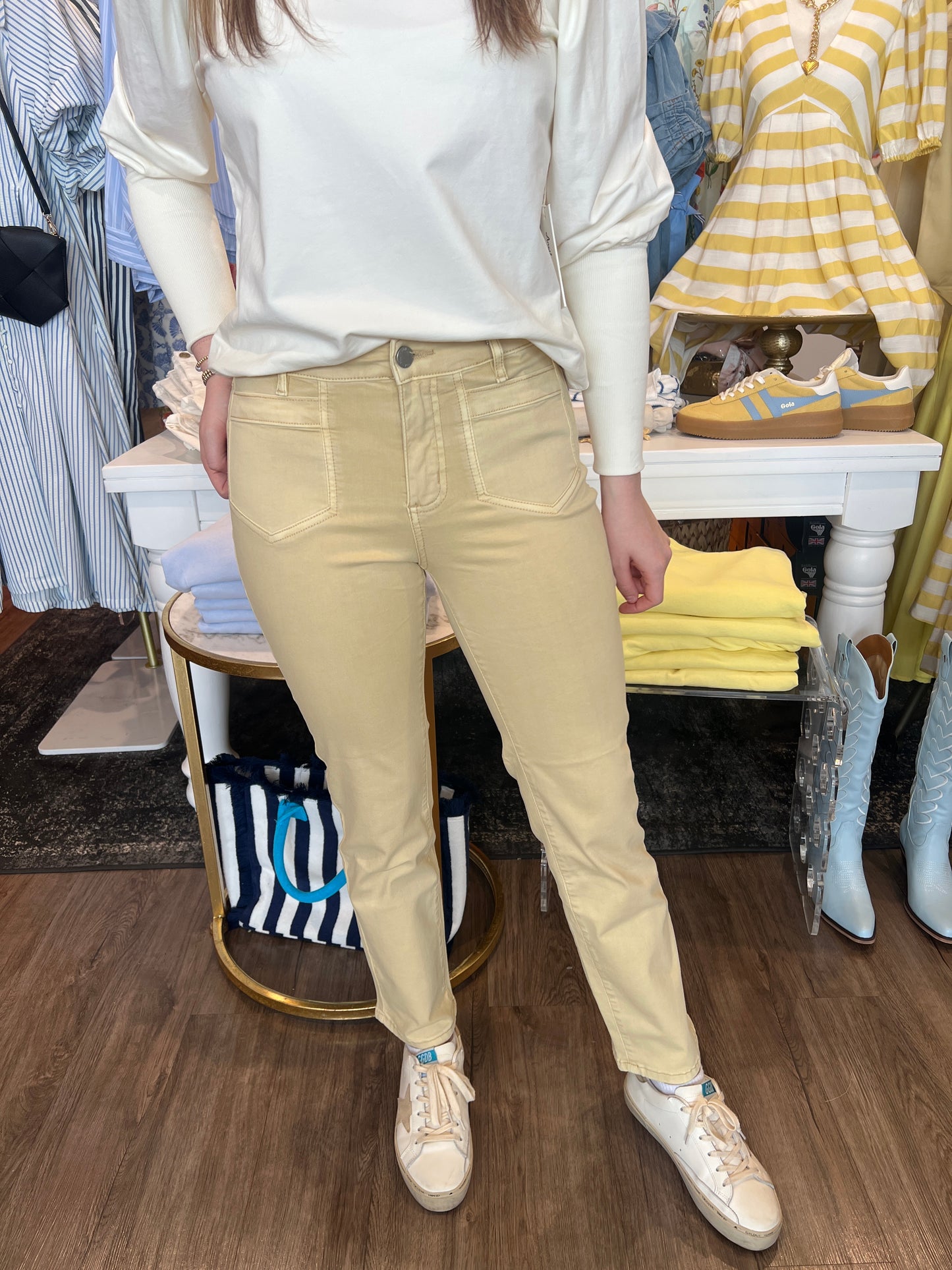 FDJ Straight Leg Yellow