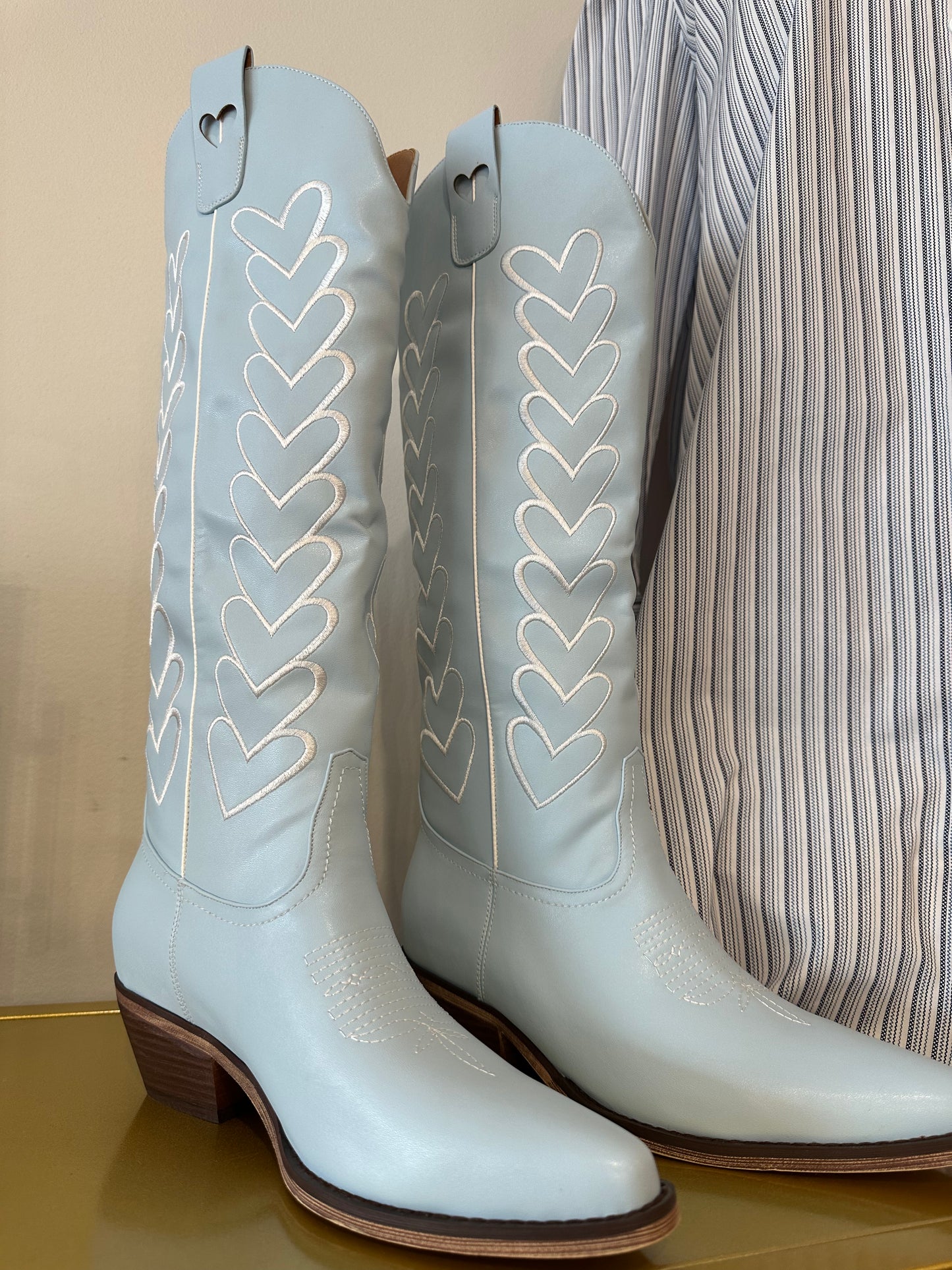 Blue Heart Boots