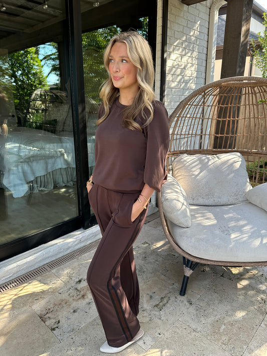 Luxe Chocolate Trouser