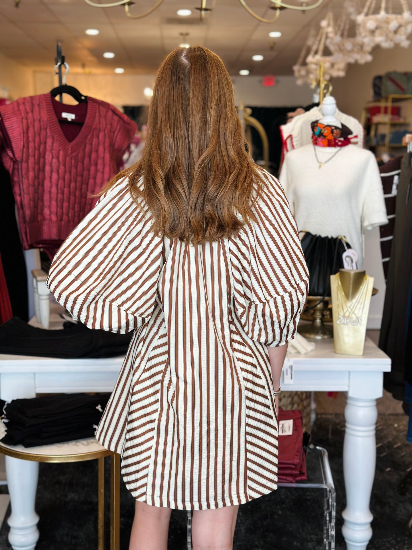 Cocoa Stripped Dress