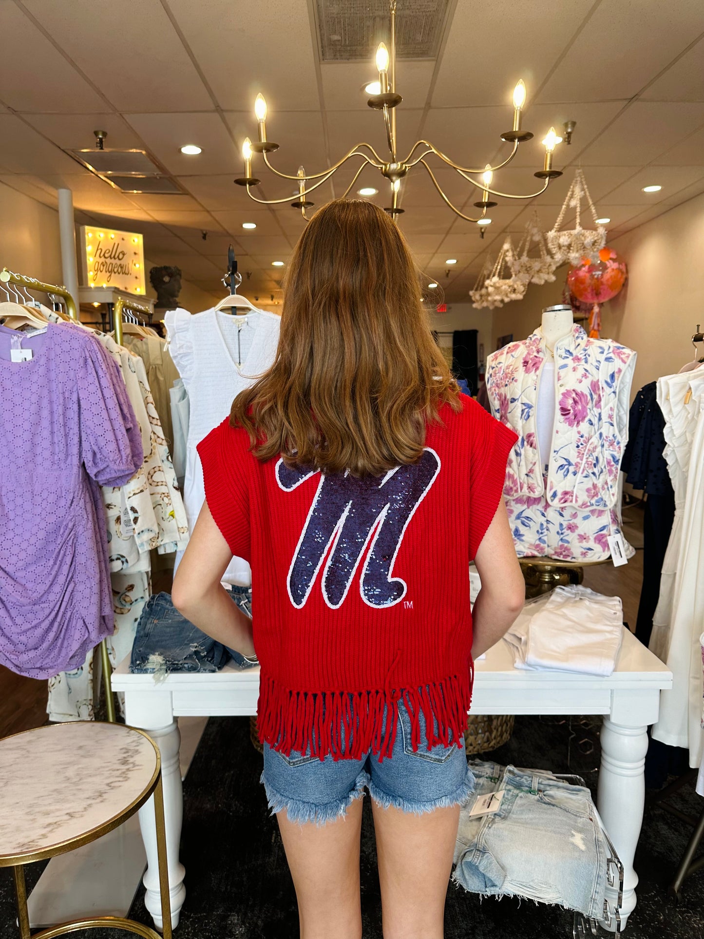 Queen of Sparkles Hotty Toddy sweater vest