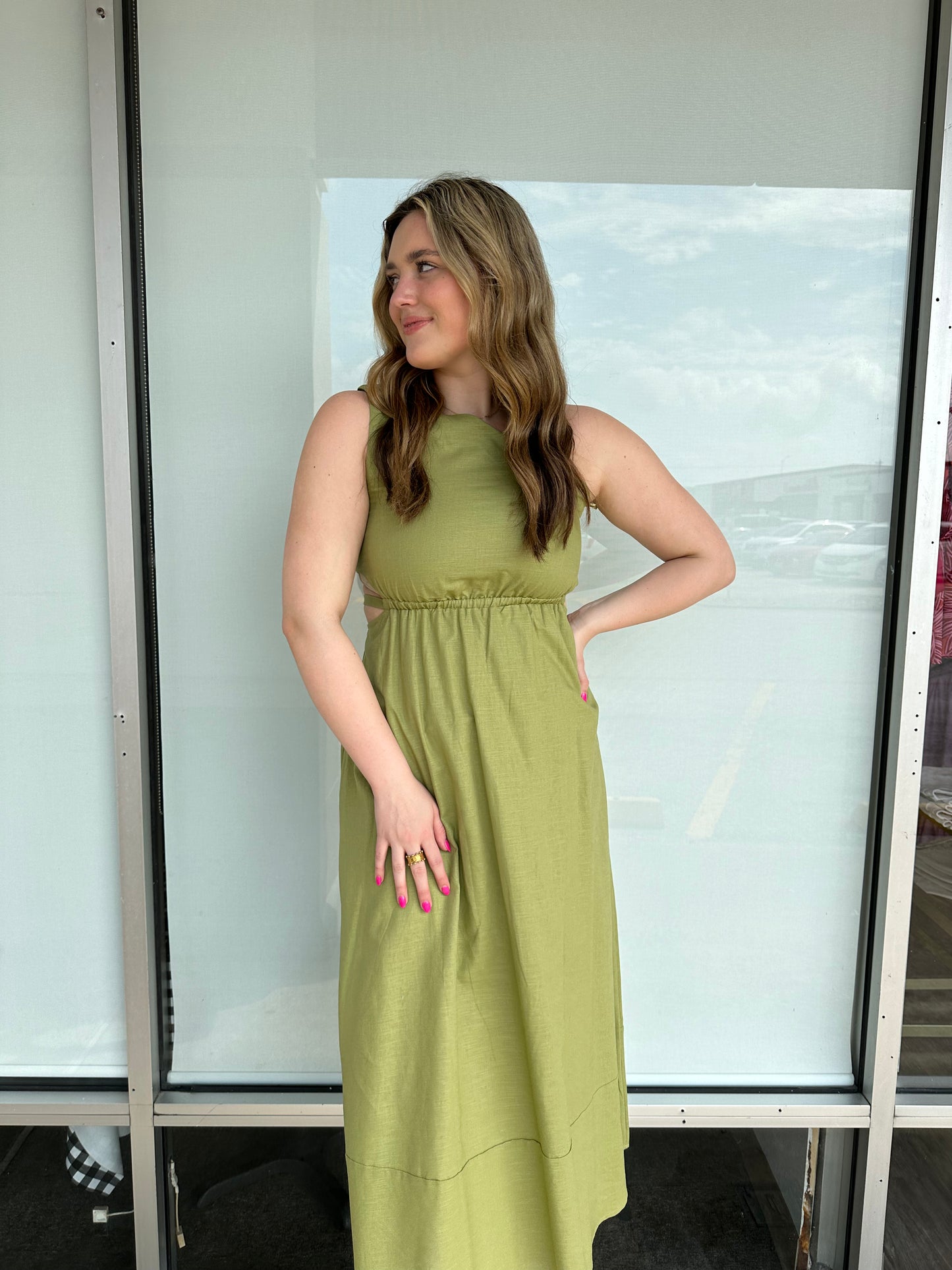 Kelcey Avocado Dress